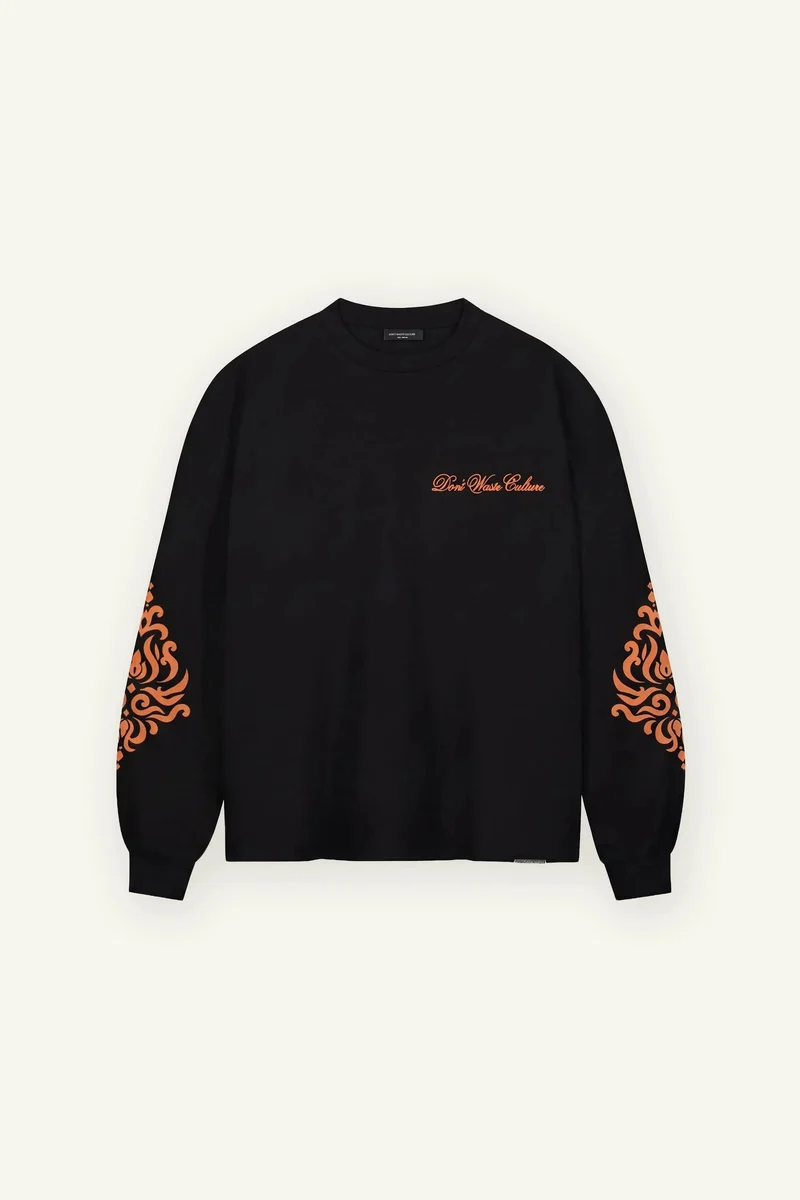 DONT WASTE CULTURE T-SHIRT ROYE ZWART