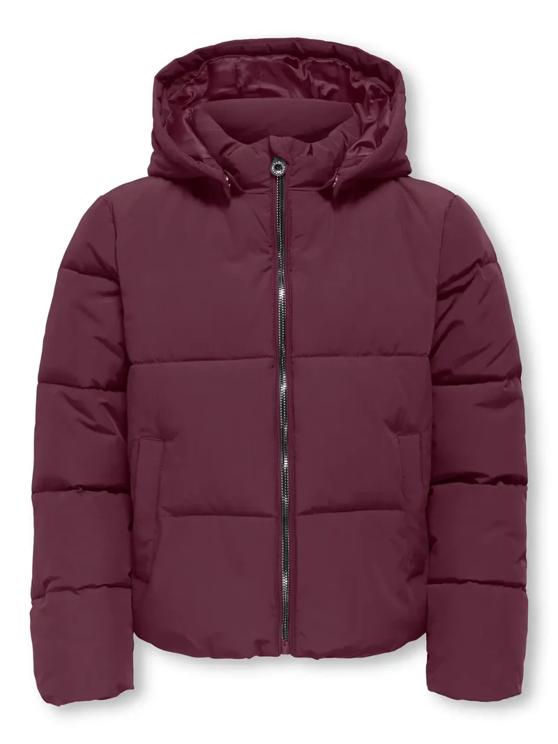 Kids Only Girls, DOLLY, LIFE SHT PUFFER JACKET, Mauve Wine