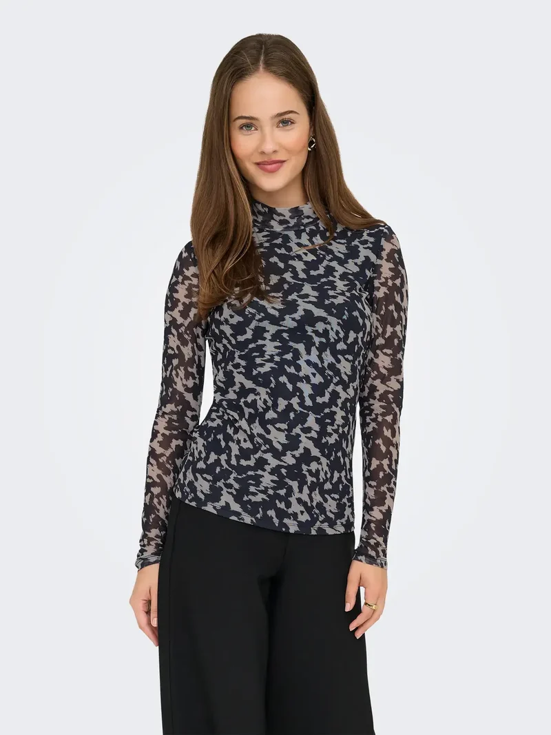Only Dames Top ERICA, Blue Graphite Rodeo pumice