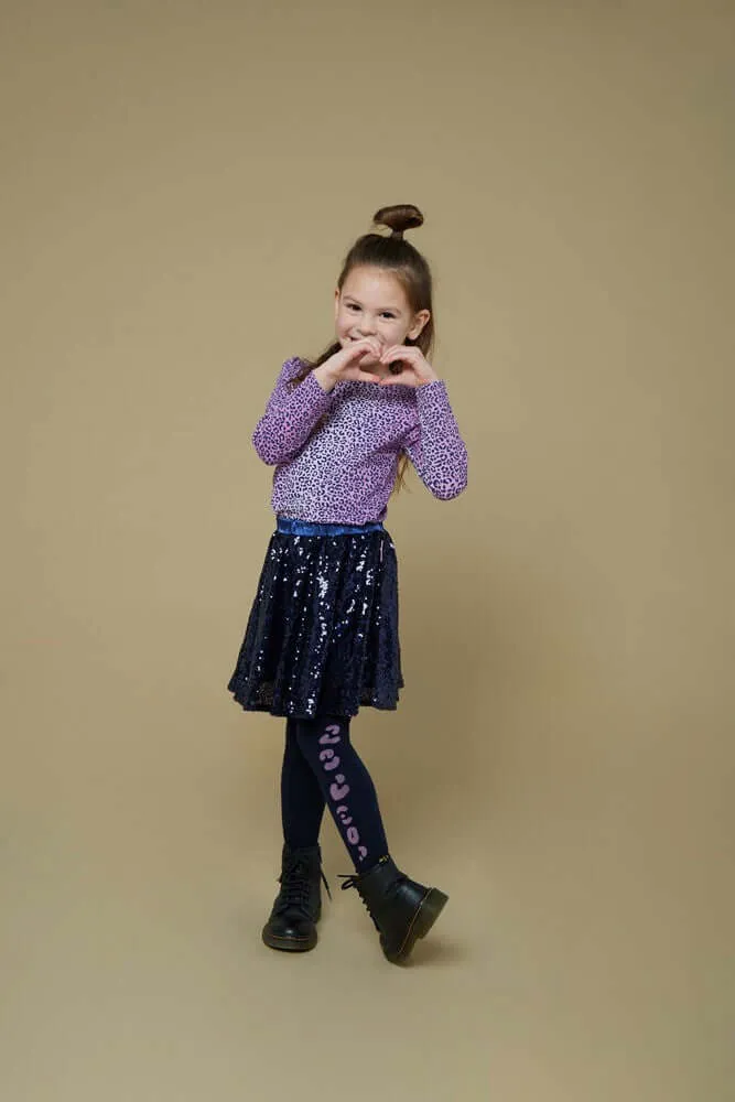 Jubel Pailetten Rok, WILD SOUL, Indigo