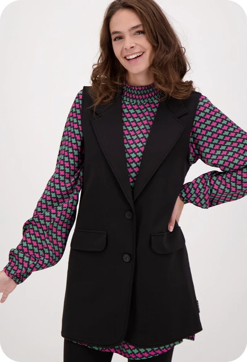 Gilet Travel Brushed | Zwart