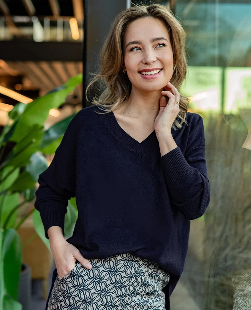 Pull Ivy | Donkerblauw