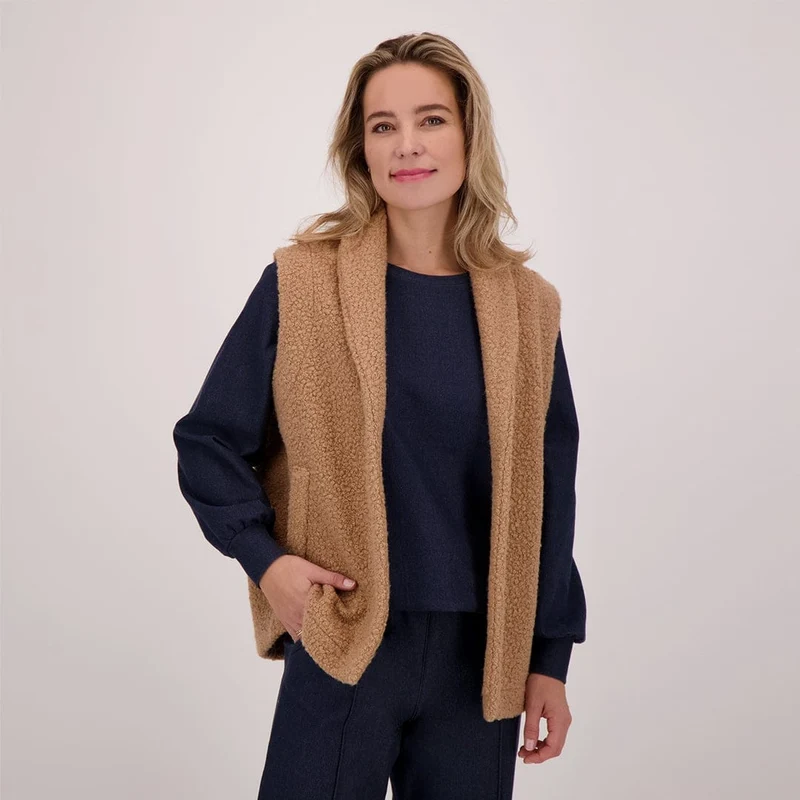 Gilet Teddy | Cognac