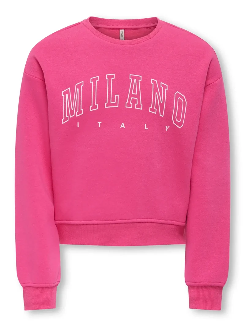 Kids Only Girls, Sweater CREW, Magenta Milano - Italy