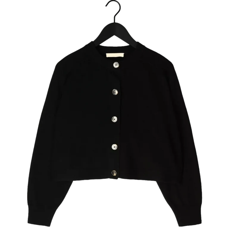 Vanessa Bruno Douve Vest Zwart - Sisera Laren
