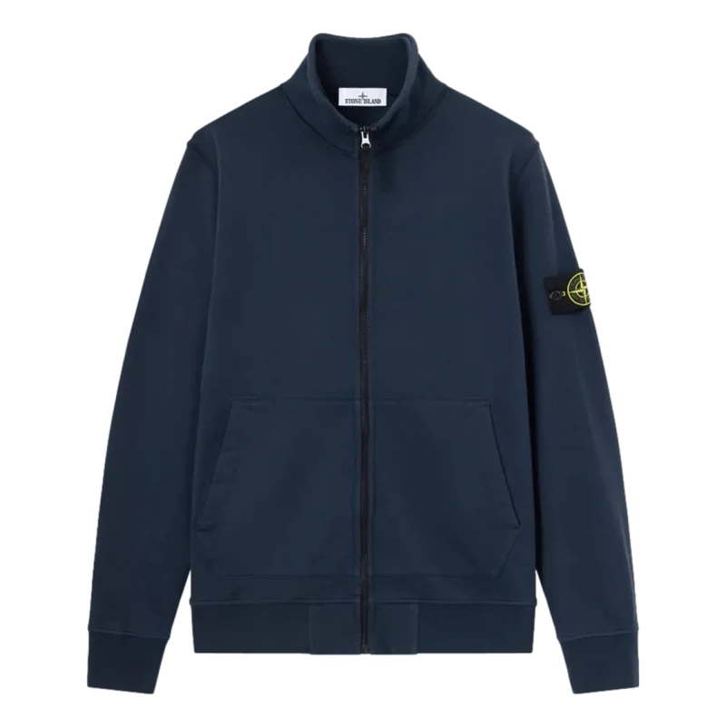 Stone Island Vest Marineblauw Met Rits - Match Laren