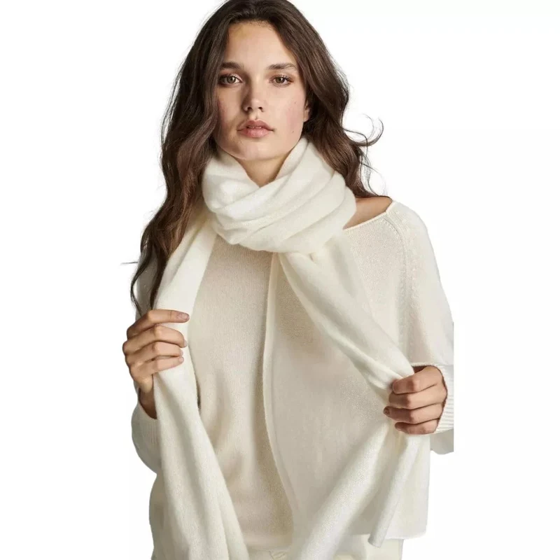 Repeat Cashmere Sjaal Naturel - Match Laren