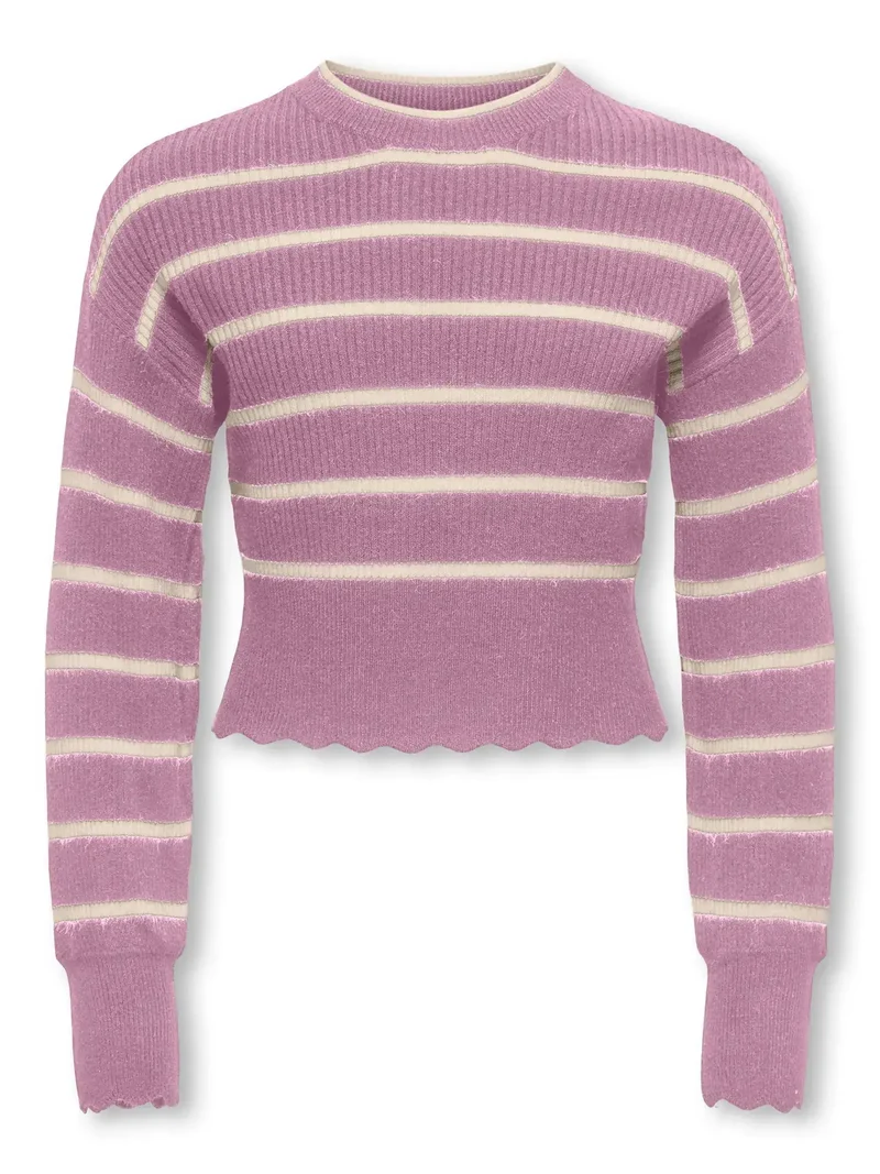 Only Girls Pullover, IBI, Mauve Orchid Whitecap Gray