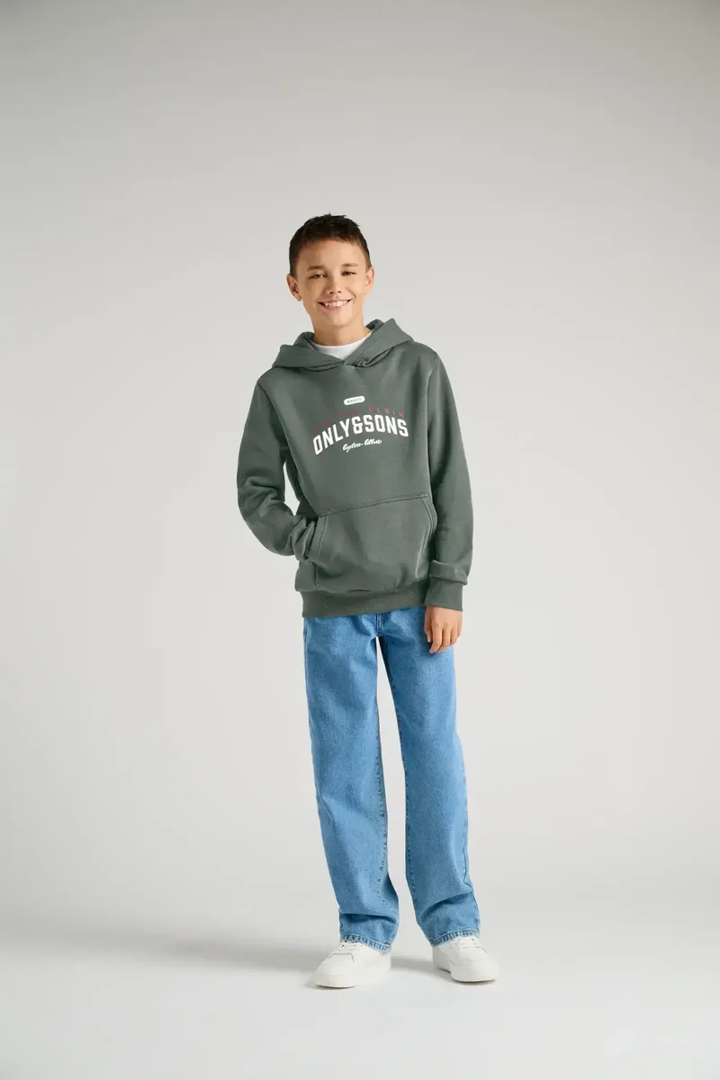 Kids Only & Sons Hoodie, CERES,Castor Gray Ageless