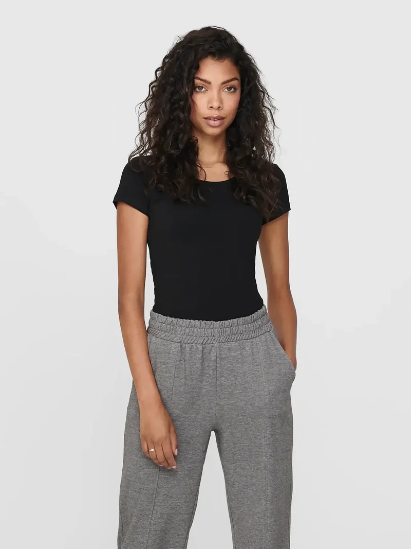 Only Dames Tops, LIVE LOVE, Black