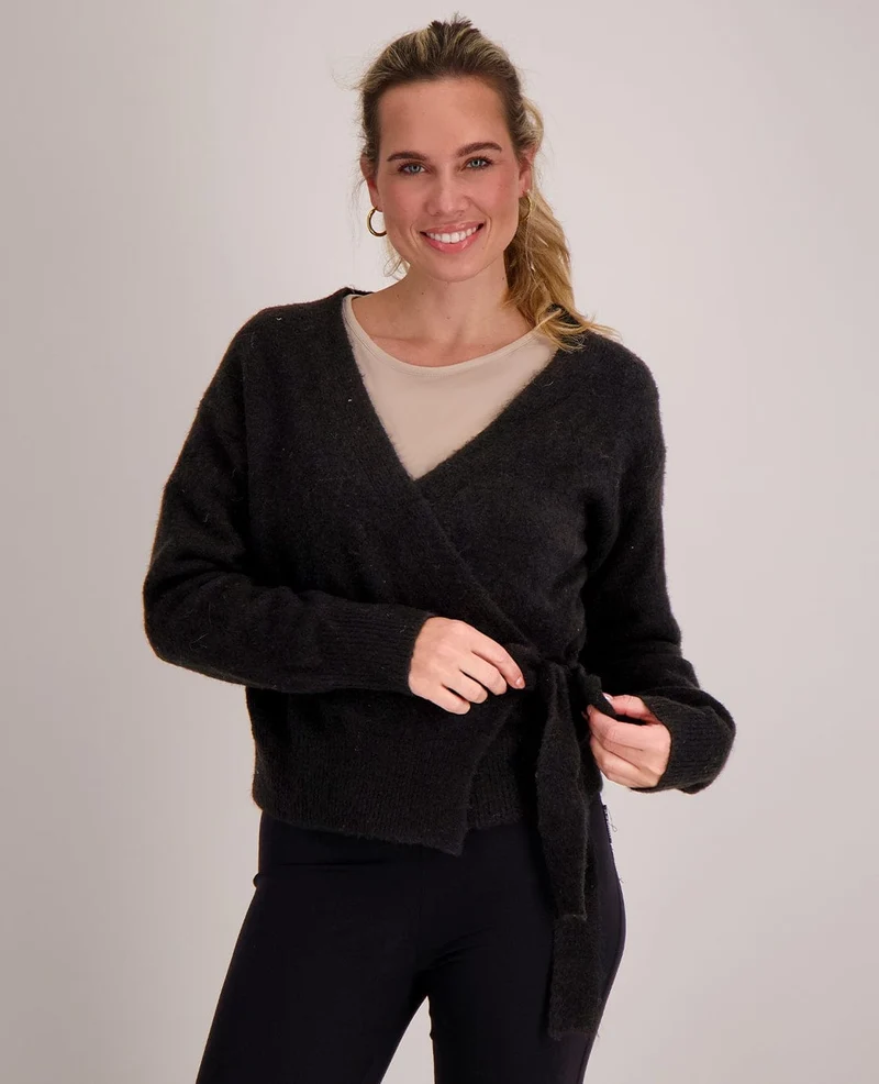 Cardigan Wrapped | Zwart