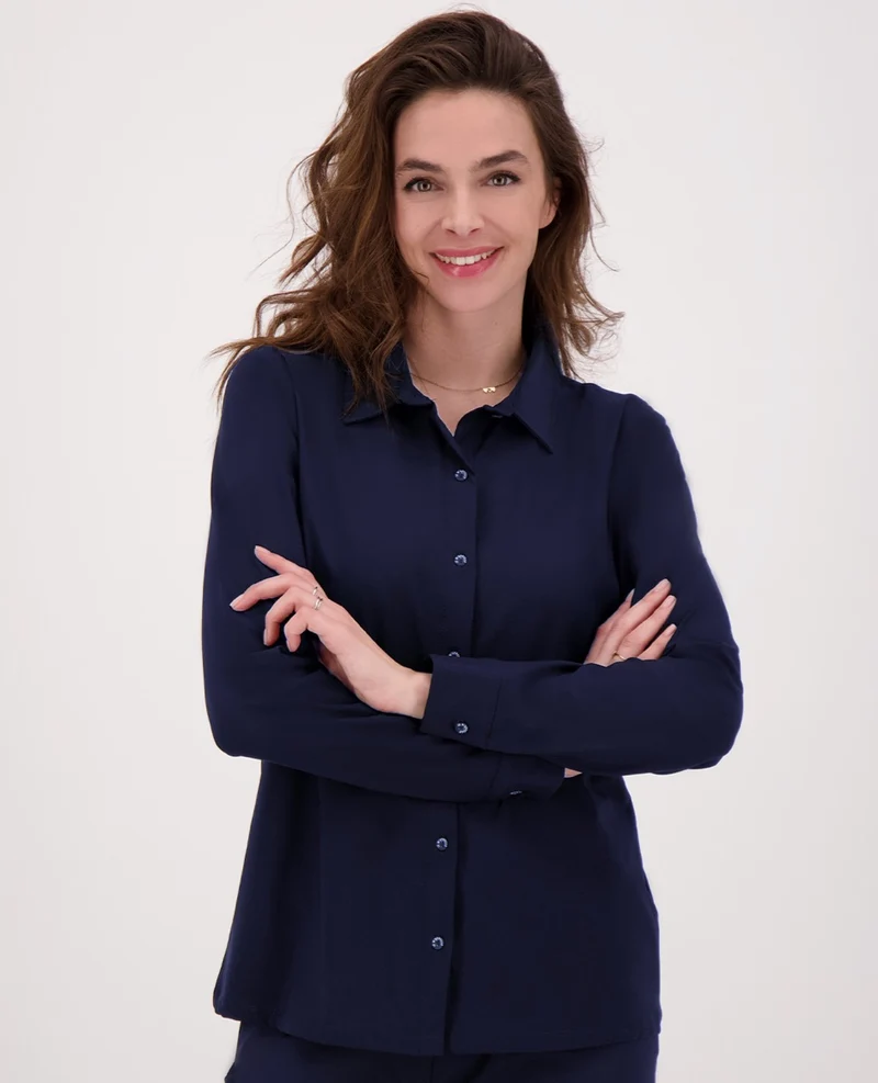 Blouse Perfecte Travel | Donkerblauw