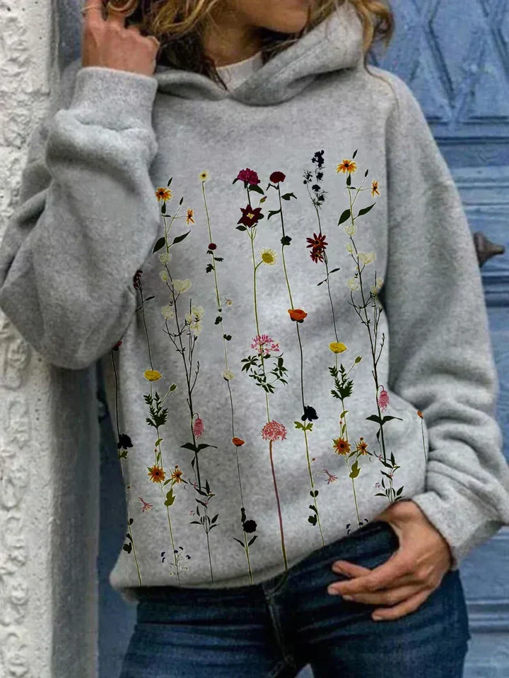 Trui Dames met Delicate Bloemmotieven en Zachte Hoogwaardige Stof