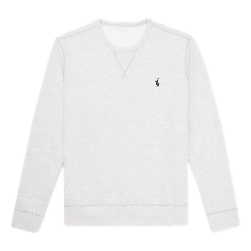 Polo Ralph Lauren Sweater Double-Knit Grijs Melee - Match Laren