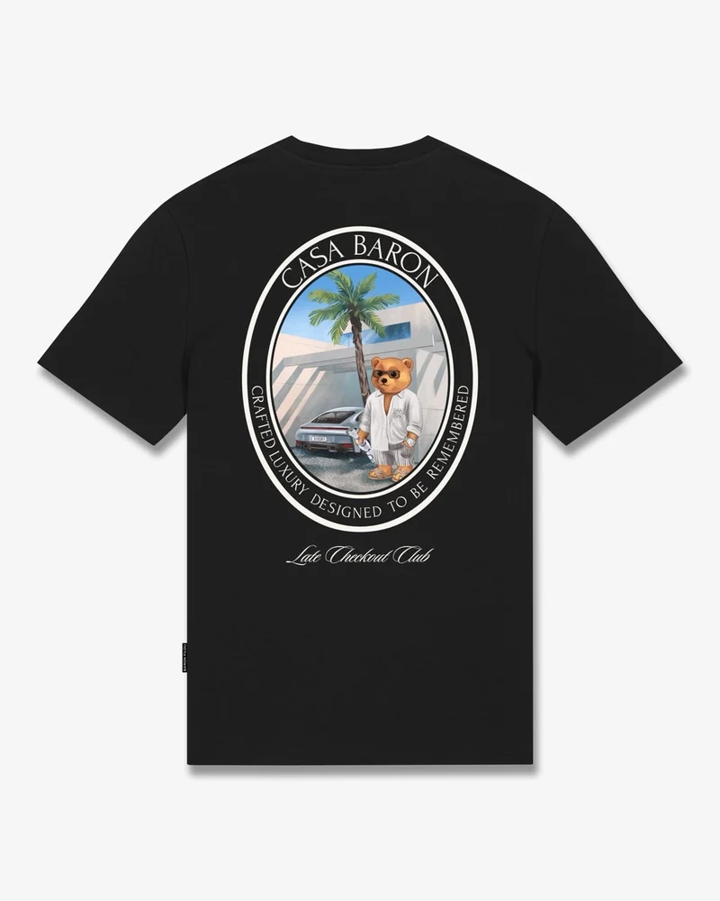 BARON FILOU T-SHIRT BACKPRINT FILOU CLXVIII BARON ZWART