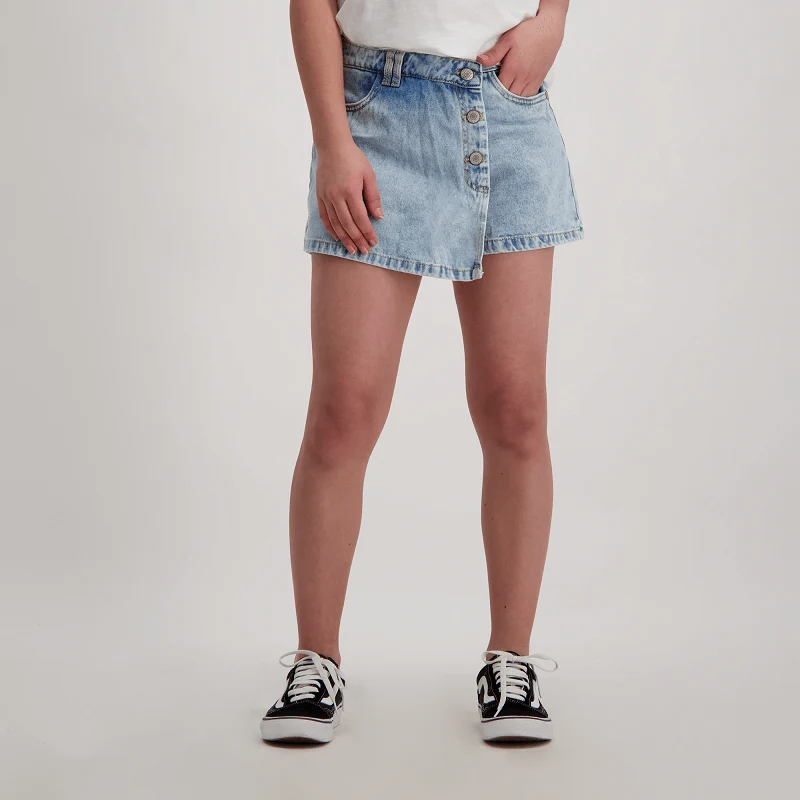 Cars Girls Jeans Skirt LONDY, Stone bleached