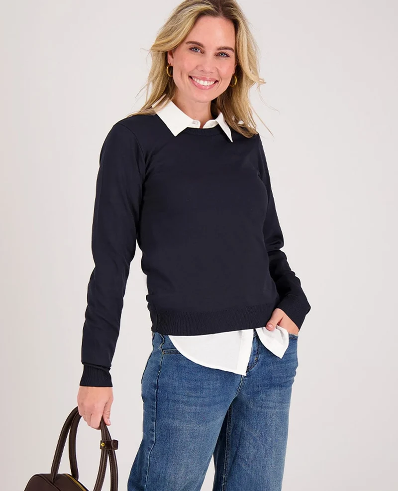 Top Esmay | Donkerblauw