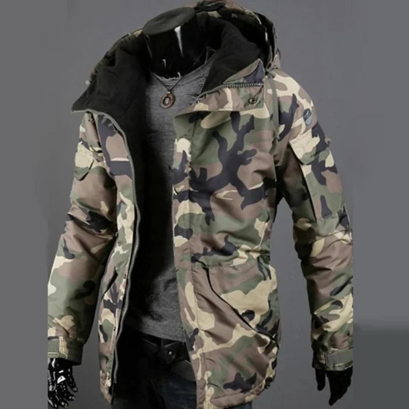 Camouflagejack met Capuchon voor Heren