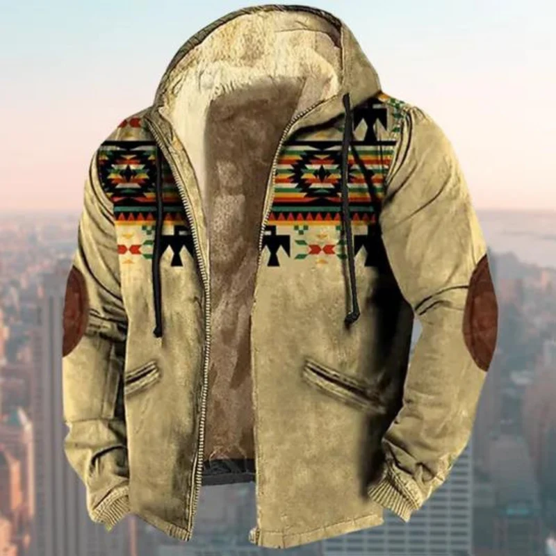 Winterhoodie met Rits en Zakken voor Heren
