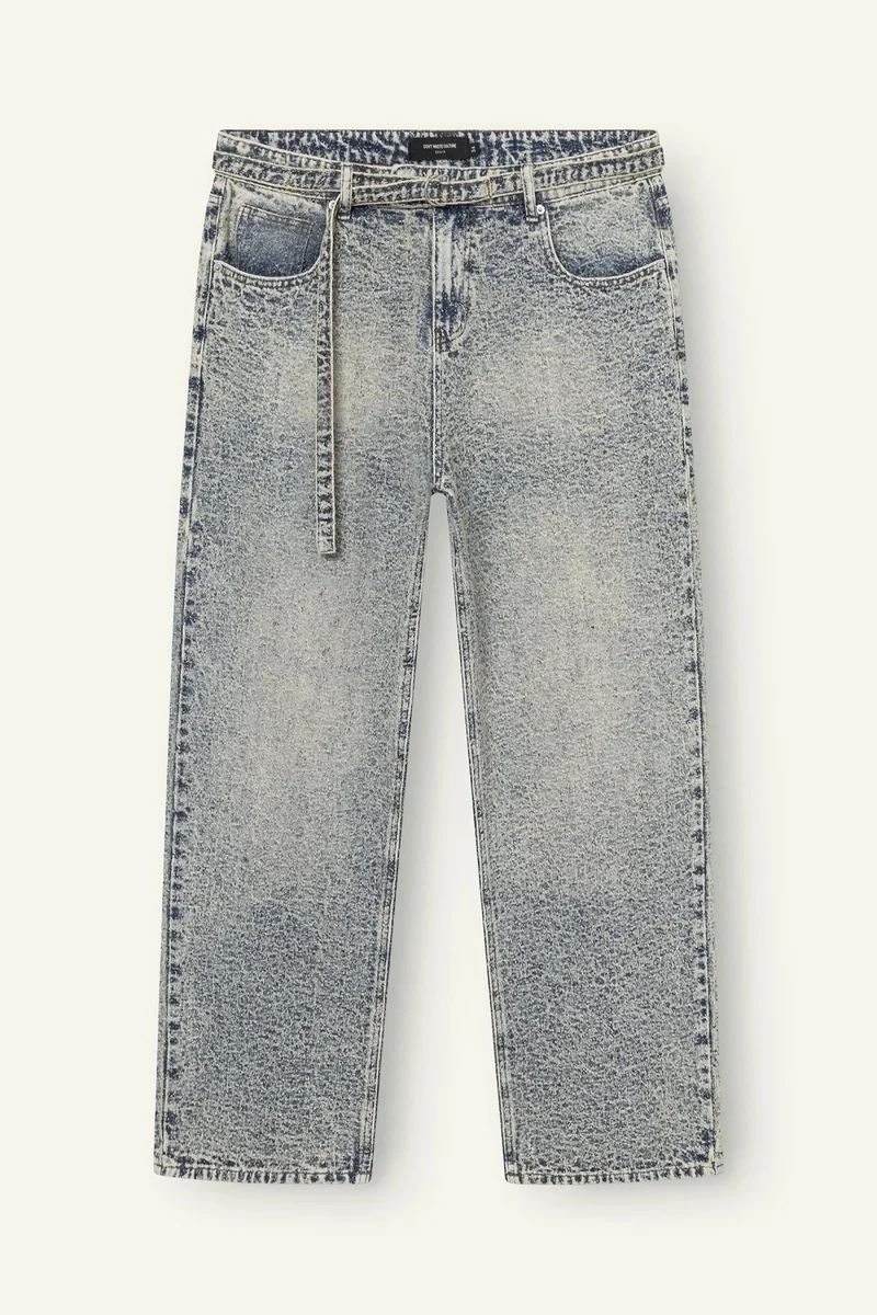 DONT WASTE CULTURE JEANS CORENTINEL BLAUW