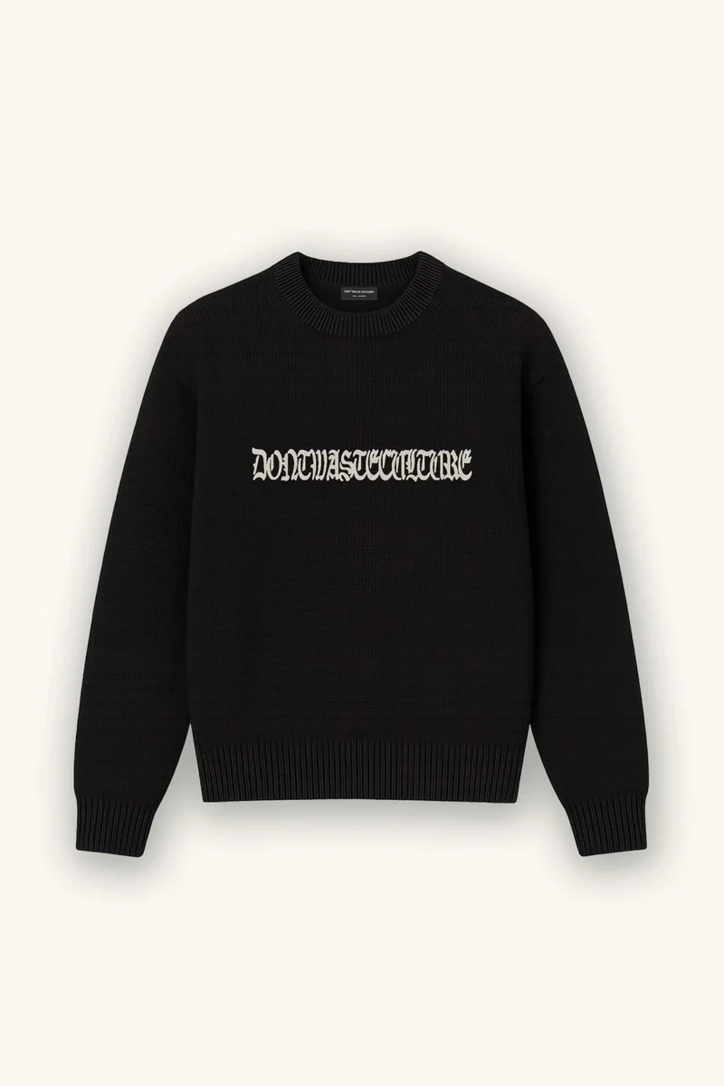 DONT WASTE CULTURE TRUI ARETU ZWART