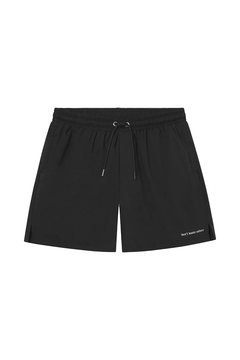 DONT WASTE CULTURE ZWEMBROEK XYRA SWIM SHORT ZWART