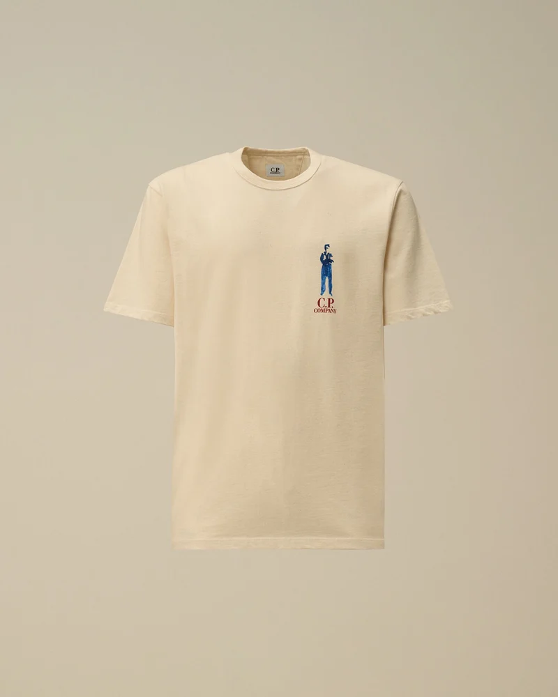CP COMPANY T-SHIRT 19CMTS214A L-GROEN