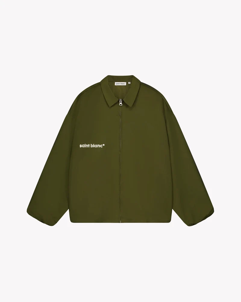 Saint Blanc JAS INTERLOCK COACH JACKET GROEN