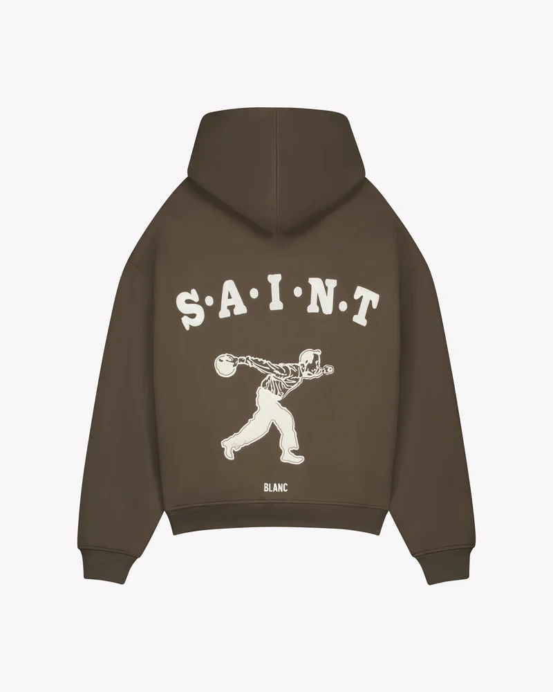 Saint Blanc SWEATER GUTTER HOODIE BRUIN