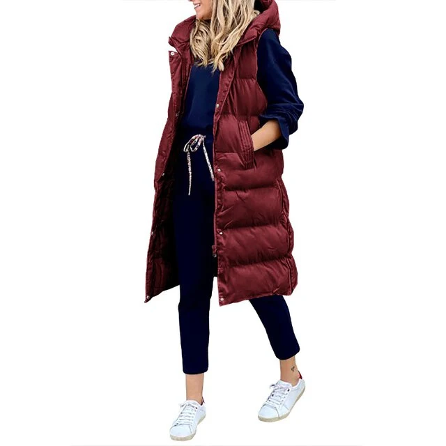 Bodywarmer Dames met een Dikke Pluchen Vulling en Extra Bedekking
