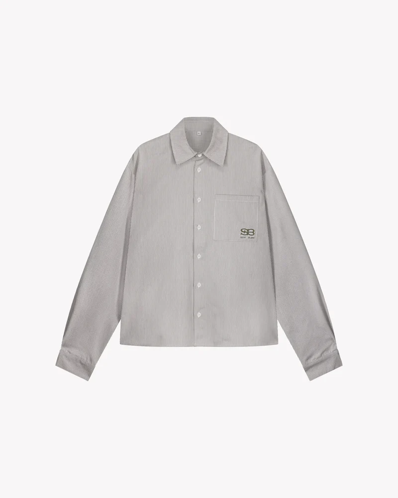Saint Blanc SHIRT APPLIQUE BUTTON SHIRT OV. GROEN