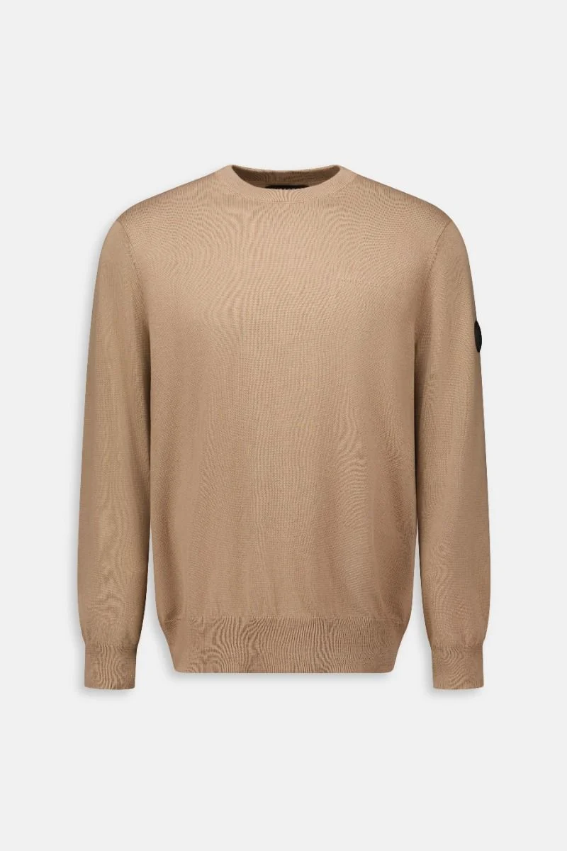 AIRFORCE TRUI KNITWEAR ROUND NECK BEIGE