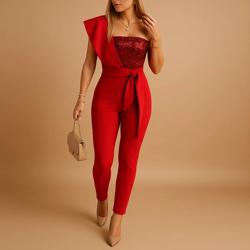Zomerse jumpsuit met pailletten voor dames | Lieke