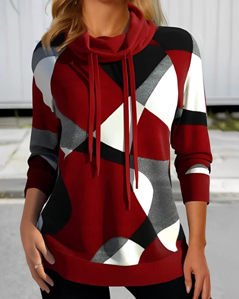 Trui Dames met Opvallend Colorblock Ontwerp en Zacht Breimateriaal