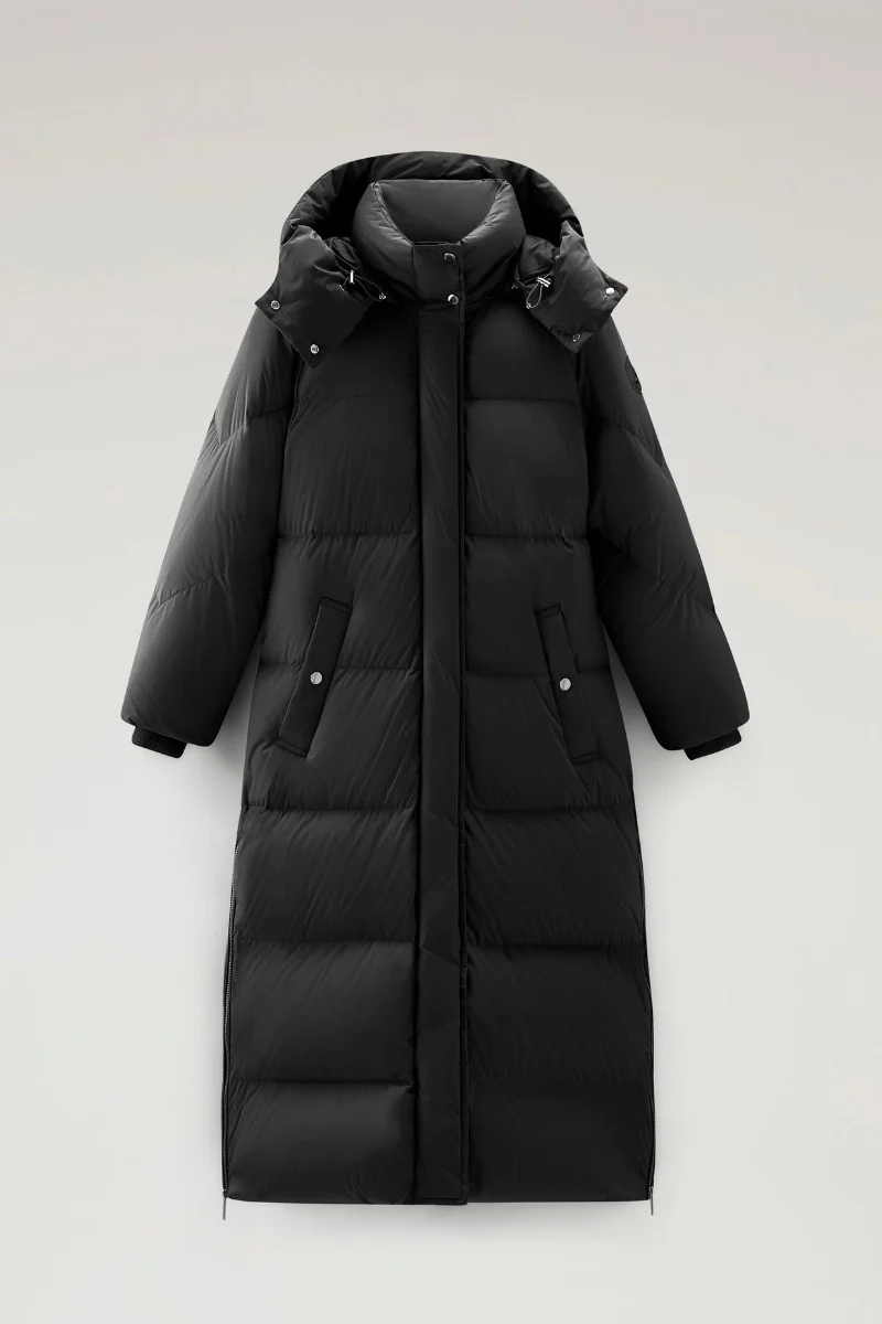 WOOLRICH JAS AURORA LONG PARKA ZWART