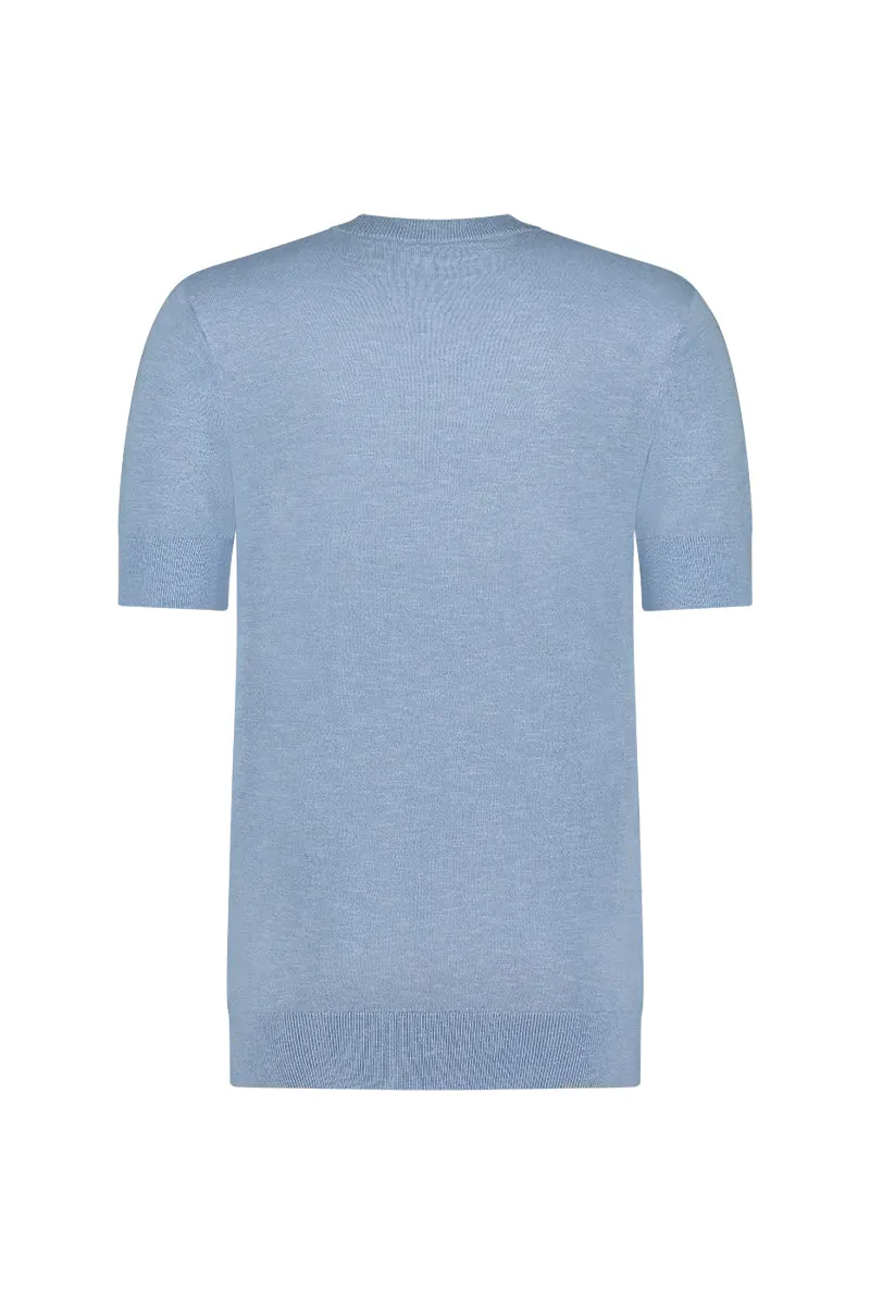 AEDEN T-SHIRT LAURENCE L-BLAUW
