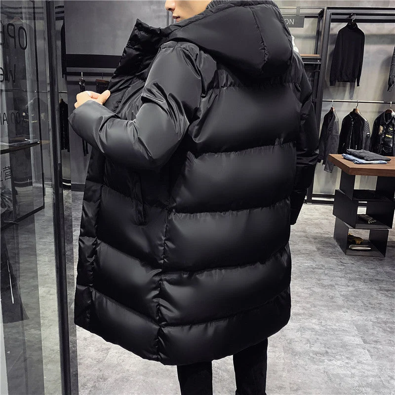 Winterjas Heren Fleece met Gestructureerde Kraag en Isolatie