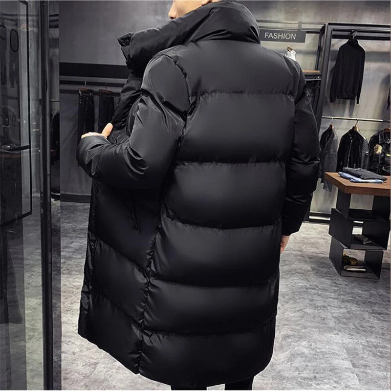 Winterjas Heren Fleece met Gestructureerde Kraag en Isolatie