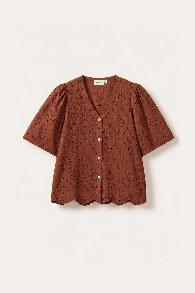Noella - N-Mika Blouse 15760002 - 409 - Terracotta