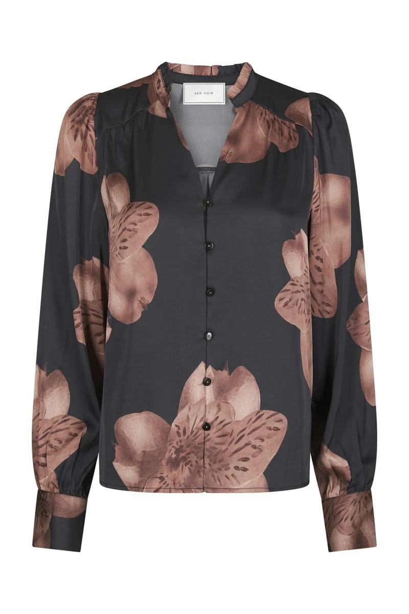 Neo Noir - Massima Misty Orchid Blouse 168289 - 678 - Midnight Blue