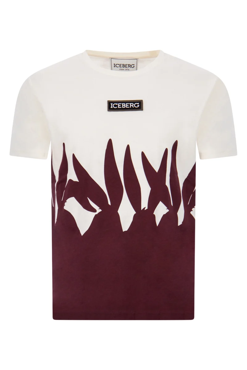 Iceberg T-SHIRT F02B 6301 WIT