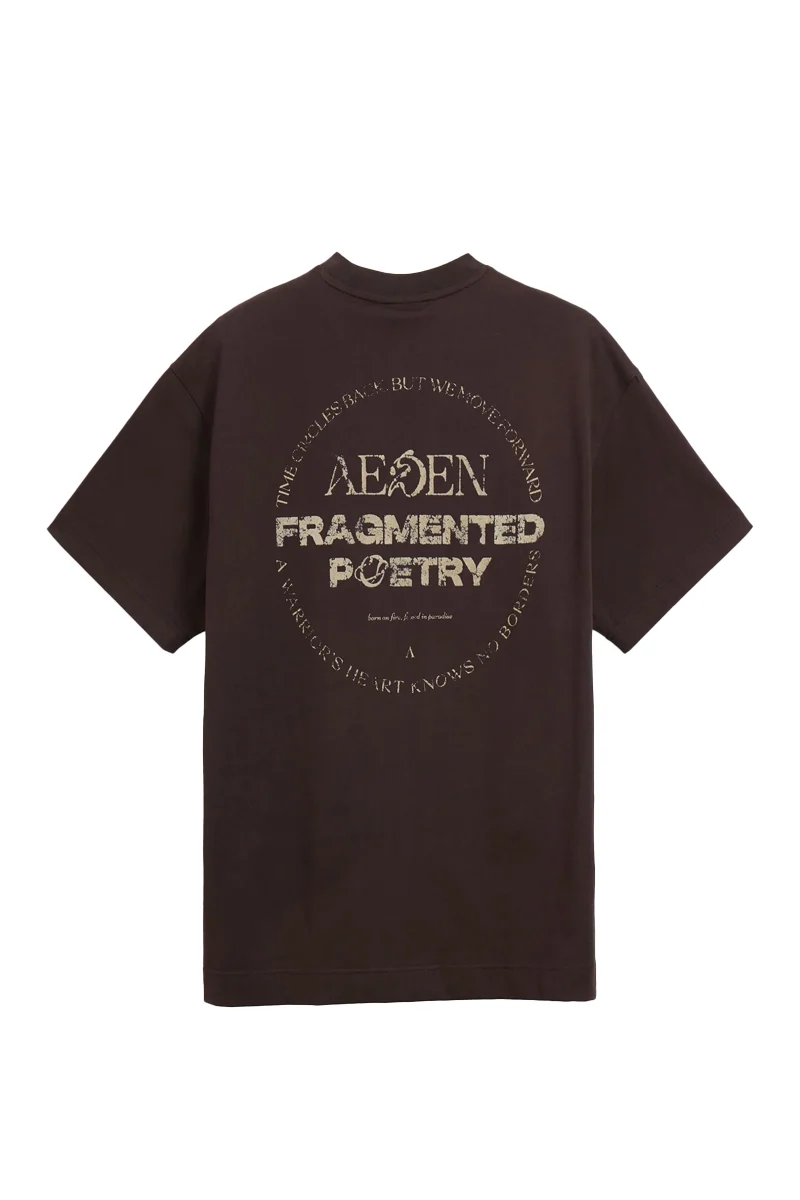 AEDEN T-SHIRT FABIEN TEE BRUIN