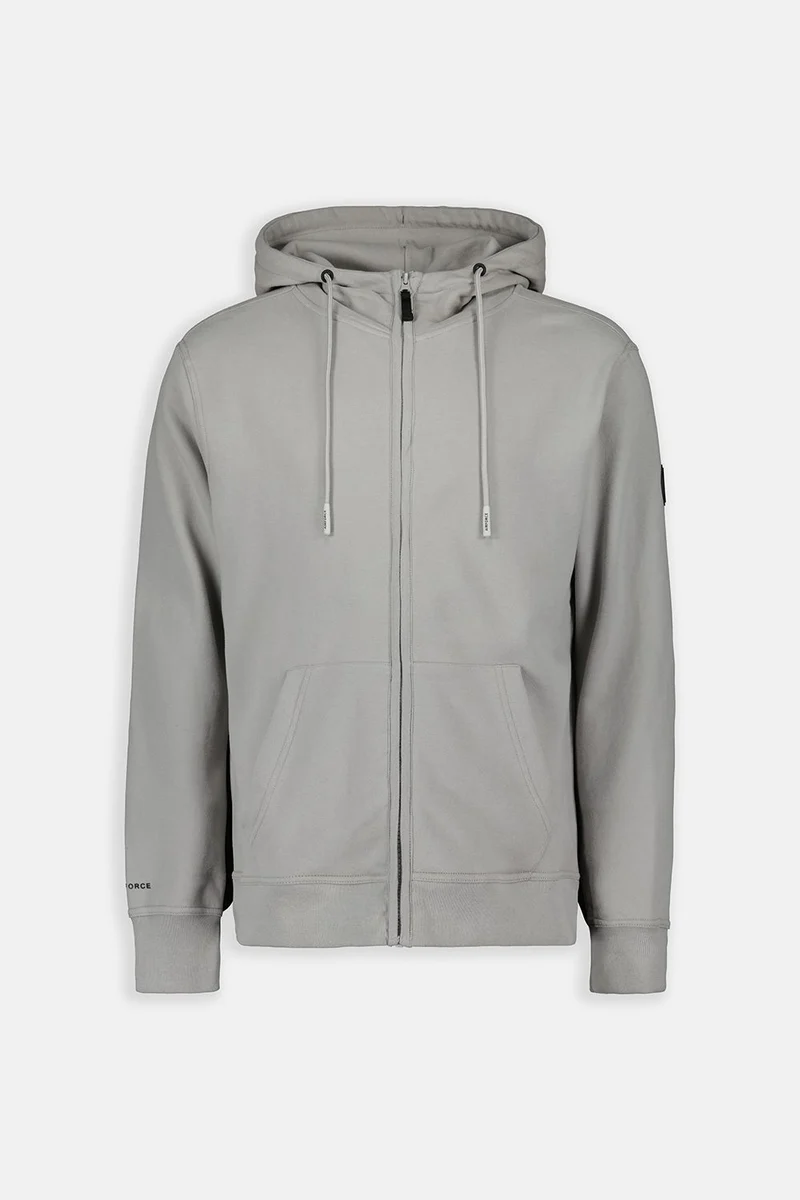 AIRFORCE JOGGING TOP BASIC HOODED ZIP VEST GRIJS
