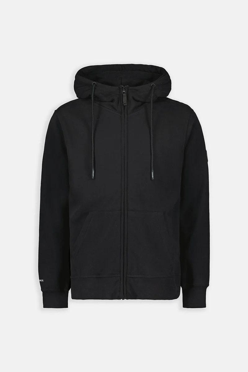 AIRFORCE JOGGING TOP BASIC HOODED ZIP VEST ZWART