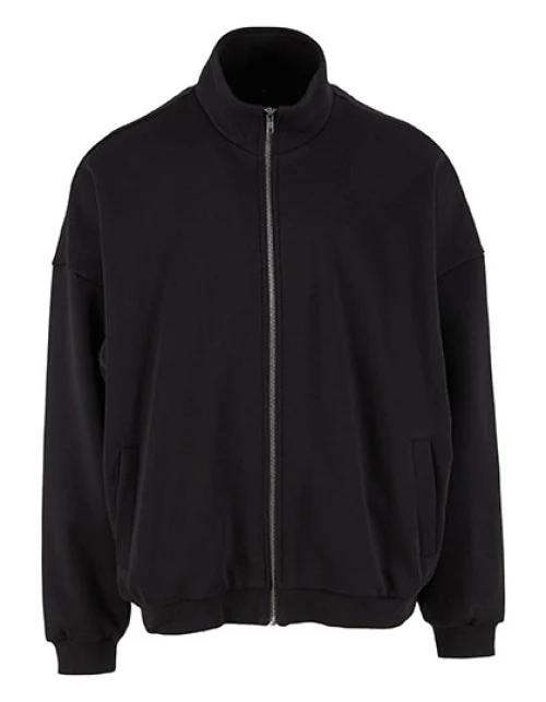 Build Your Brand - Oversized Zip Jacket - Black