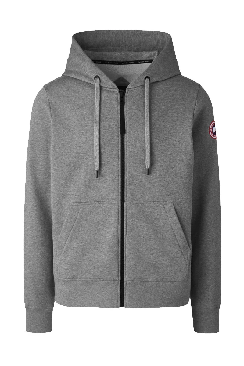 CANADA GOOSE SWEATER HURON ZIP HOODY L-GRIJS