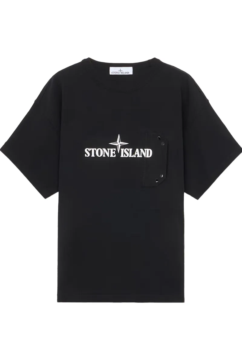 STONE ISLAND T-SHIRT 811521079 ZWART