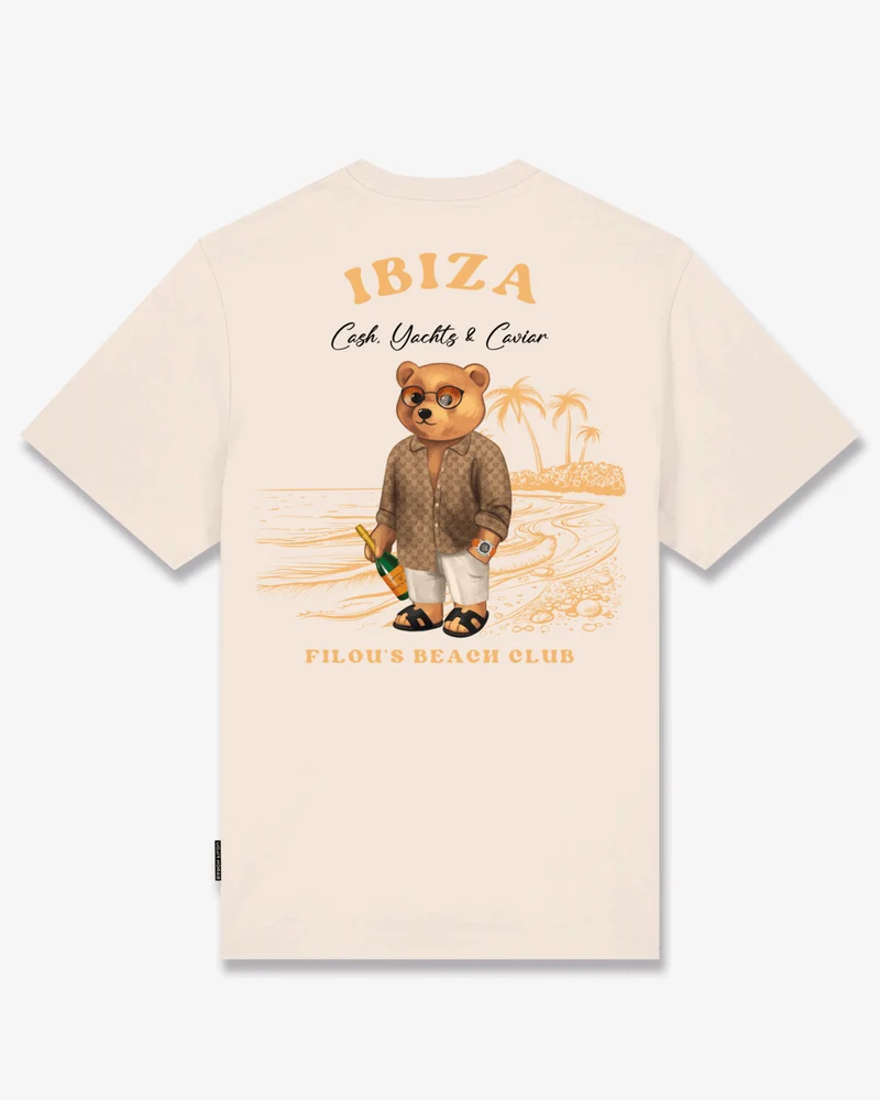 BARON FILOU T-SHIRT IBIZA OVERSIZED BACKPRINT CXIII FILOU WIT