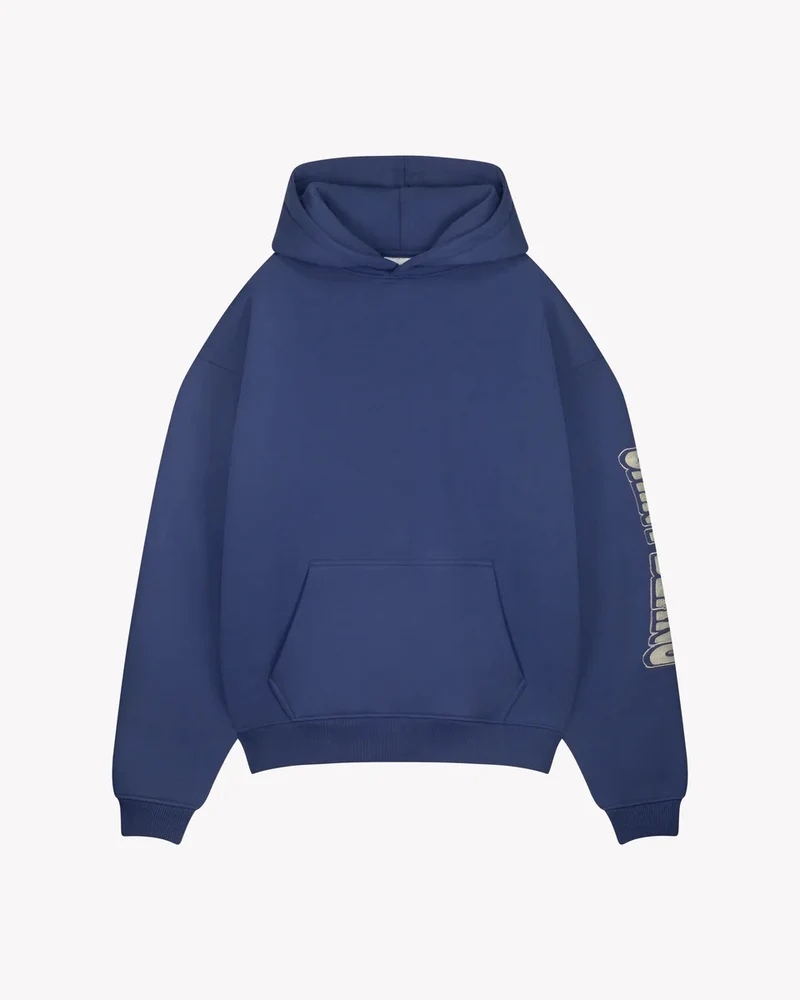 Saint Blanc SWEATER CHAIN HOODIE BLAUW