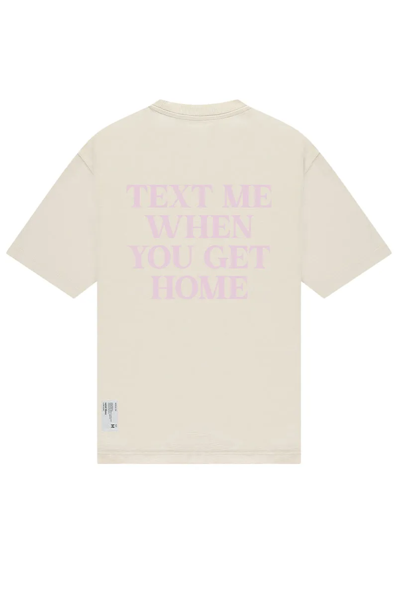 Saint Blanc T-SHIRT TEXT ME TEE Lila